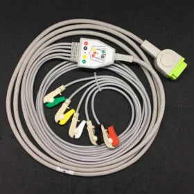 GE 5 Lead ECG Monitoring Cable(Clip) Compatible with Eagle Systems/Solar 8000/Solar 3000