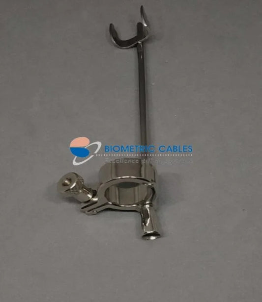Reusable Stainless Steel Biopsy Needle Guide Compatible with Philips C8-4V Ultrasound Probe