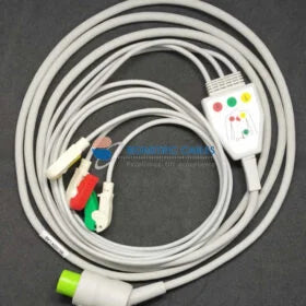 Aspen 3 Lead ECG Monitoring Cable(Clip) Compatible with Spacelabs/BCI/BPL/Contec/Edan/GE/Draeger/Mindray/Nellcor/Nihon Kohden/Philips/Mediana/Medicaid