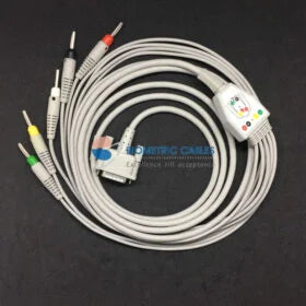 BPL Digi 5 Lead ECG Recorder Cable(4mm Banana) Compatible with Cardiart 108T - Digi