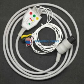 Schiller 3 Lead ECG Monitoring Cable(Neonatal Button/Snap) Compatible with BPL/Welcare