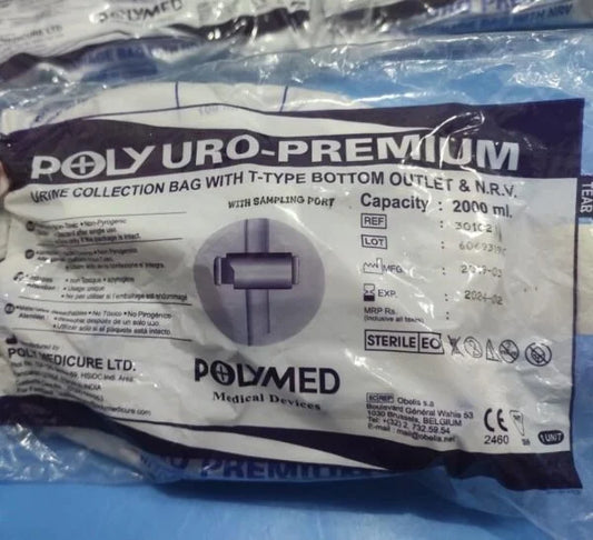 Poly Uro-Premium Urine Bag With Hanger