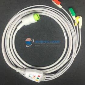 Philips 3 Lead ECG Monitoring Cable(Clip) Compatible with Mindray/Penlon
