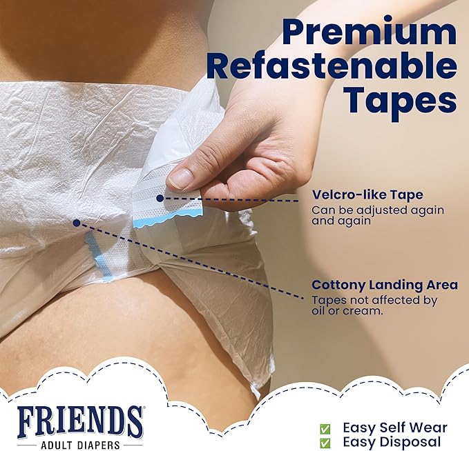 Friends Premium Adult Diapers Tape Style