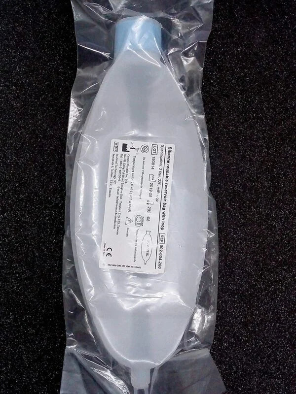 Reusable Silicone Breathing Bag Compatible with Anaesthesia Circuits