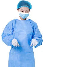 Waterproof Protective Ce FDA Disposable Non-Woven Isolation Gown 35GSMÂ
