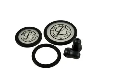Spare parts kit for 3M Littmann Stethoscopes, Classic III, Cardiology IV, and Core, black, 40016