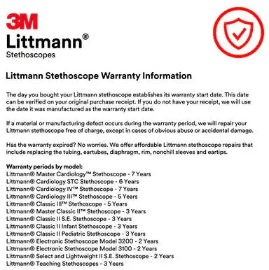 3M Littmann Cardiology IV Diagnostic Stethoscope, 6152, Standard-Finish Chestpiece, Black Tube