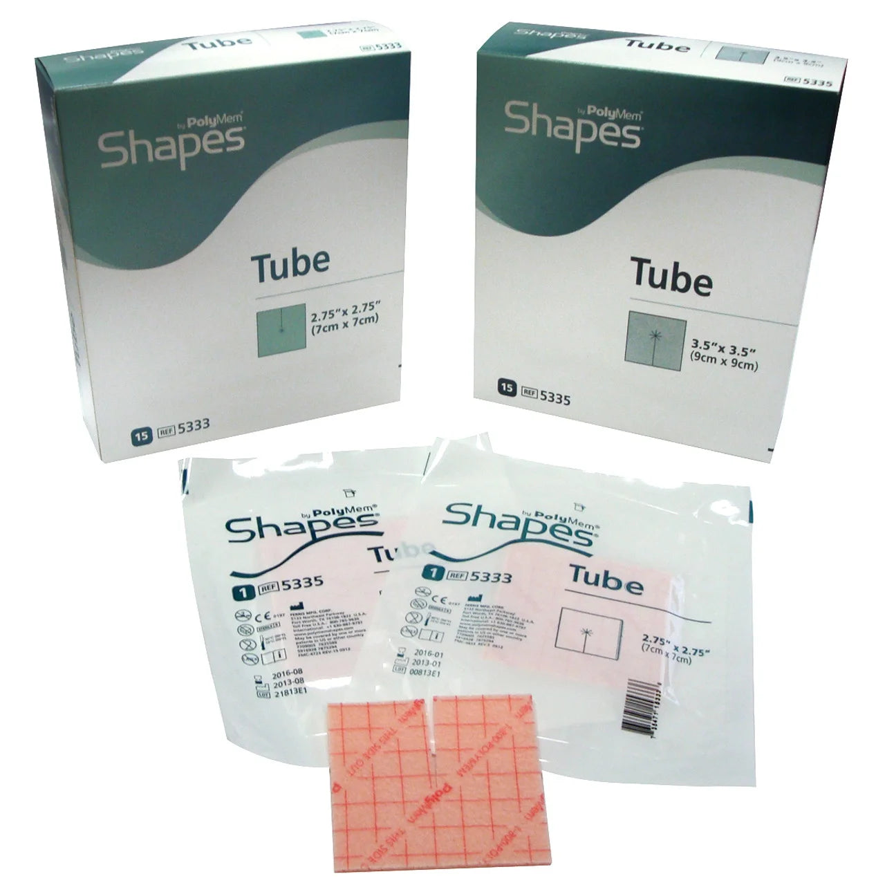 Shapes Tube Non-Adhesive Dressing