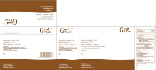 Good Care Betadine Povidone Iodine USP Swab sticks (50’s)