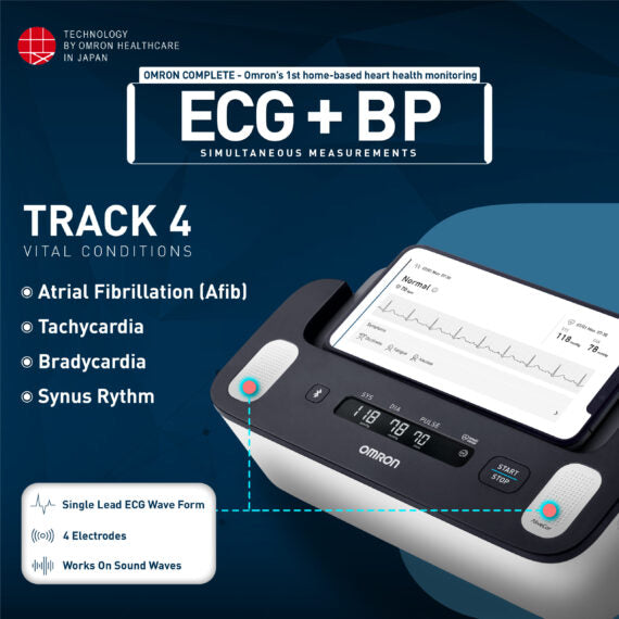 Omron COMPLETE ECG Machine with BP Monitor