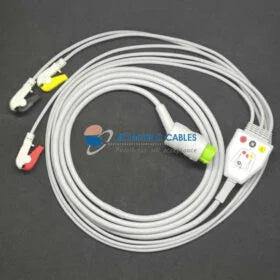 L&T 3 Lead ECG Monitoring Cable(Clip) Compatible with Micromon/Star plus/Star 50N 