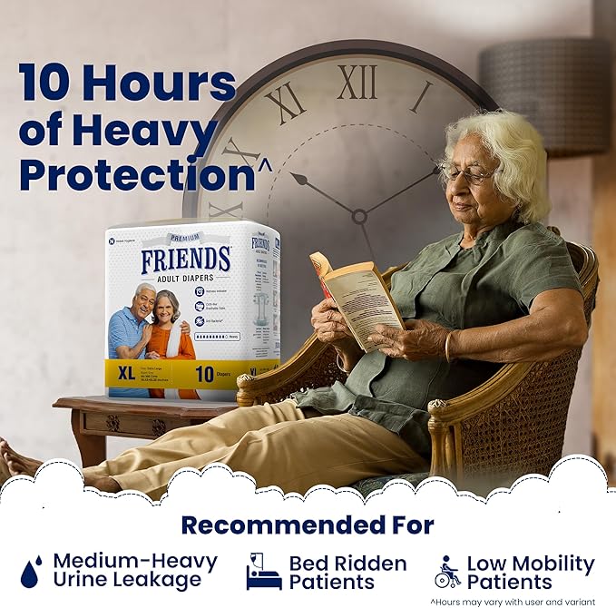 Friends Premium Adult Diapers Tape Style