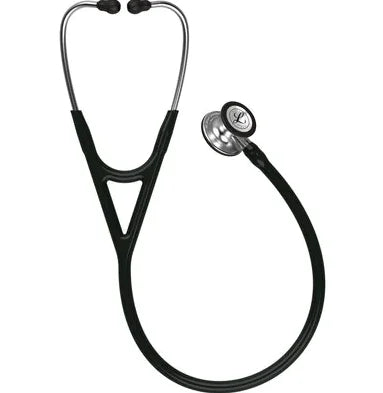 3M Littmann Cardiology IV Diagnostic Stethoscope, 6152, Standard-Finish Chestpiece, Black Tube 