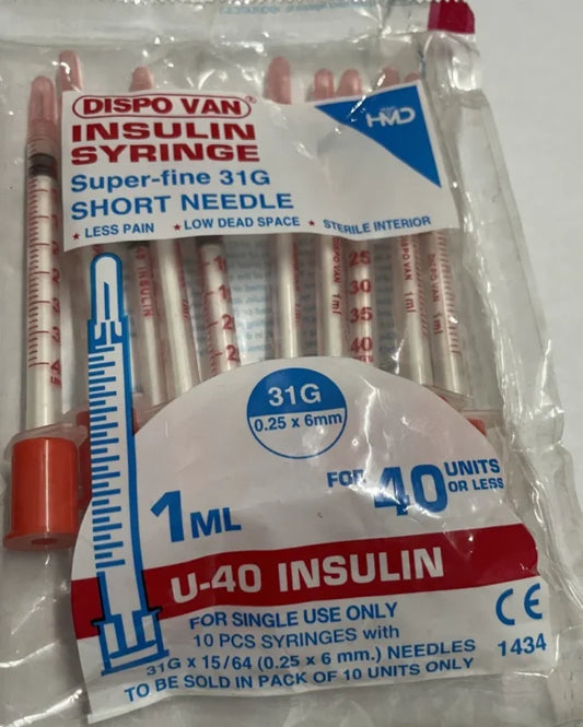 Dispo Van Insulin Syringes 