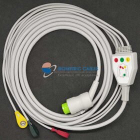 Spacelabs 3 Compatible Lead ECG Monitoring Cable