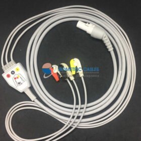 L&T 3 Lead ECG Monitoring Cable(Clip) Compatible with Micromon-N/Lunar/ Stellar & Star