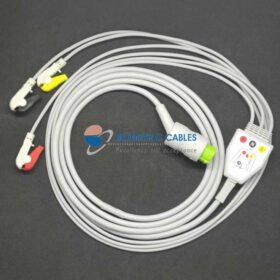 L&T 3 Lead ECG Monitoring Cable(Clip) Compatible with Micromon/Star plus/Star 50N