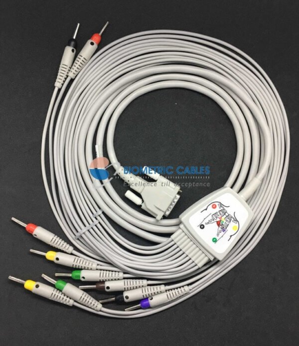 Edan ECG Recorder Cable Compatible with Mortara/Nidek/Schiller/Bionics